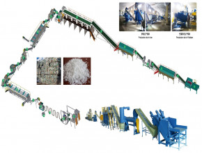 PET bottle recycling and washing line